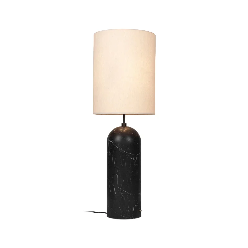 Wood Floor Lamp with Natural Grain for a Warm and Organic FeelGravity 10012260 XL High Floor Lamp - Black Marble/Canvas Shade Wood Floor Lamp with Natural Grain for a Warm and Organic FeelGravity 10012260 XL High Floor Lamp - Black Marble/Canvas Shade