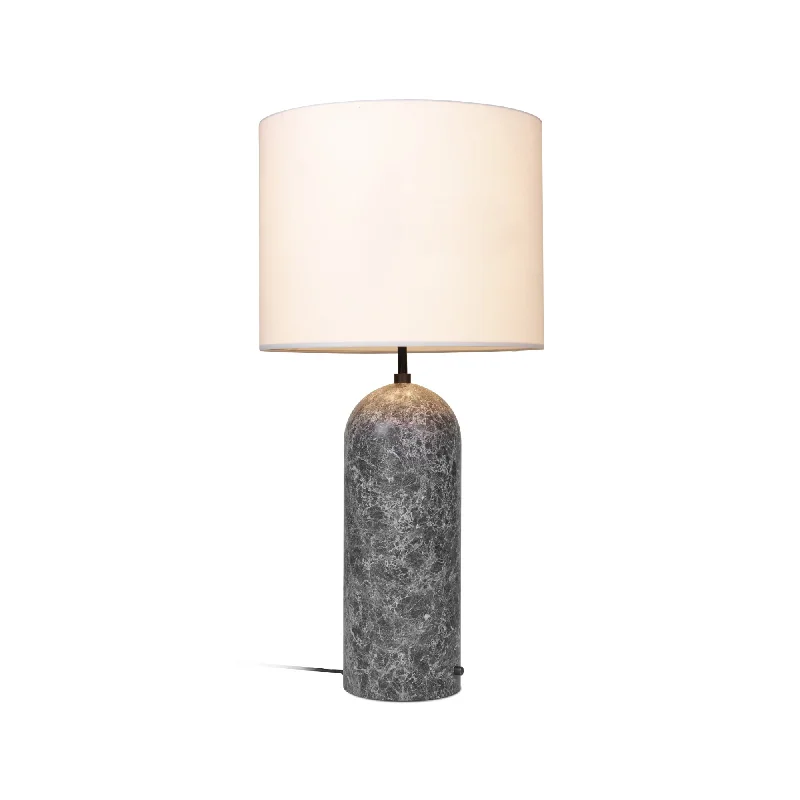 Marble Base Floor Lamp for a Touch of LuxuryGravity 10012271 XL Low Floor Lamp - Grey Marble/White Shade Marble Base Floor Lamp for a Touch of LuxuryGravity 10012271 XL Low Floor Lamp - Grey Marble/White Shade