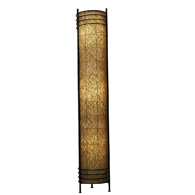 Adjustable Height Floor Lamp for Versatile Lighting NeedsHandmade Eangee Large Natural Tower Floor Lamp (Philippines) - 1 x 1 x 1