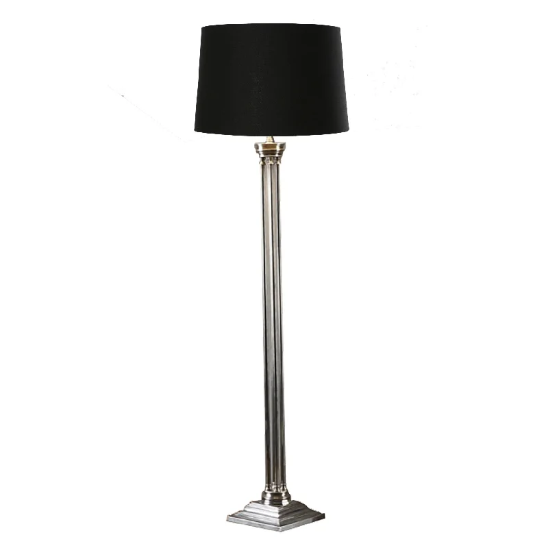 Industrial Style Floor Lamp with Exposed Bulbs for Loft ApartmentsHanson Floor Lamp - Antique Silver Industrial Style Floor Lamp with Exposed Bulbs for Loft ApartmentsHanson Floor Lamp - Antique Silver