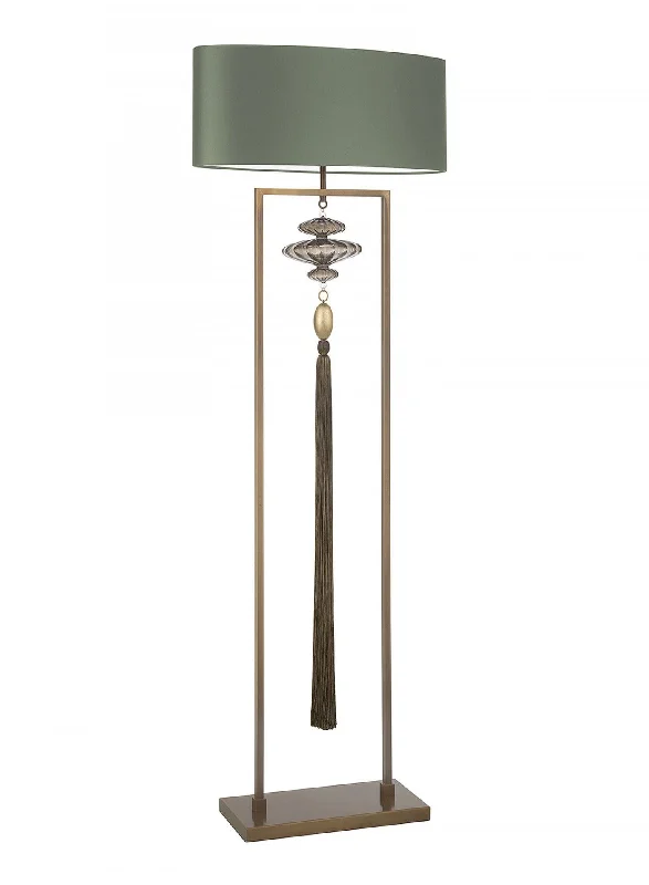 Glass Floor Lamp with Frosted Shades for Soft Diffused LightHeathfield Constance Antique Brass & Green Floor Lamp Glass Floor Lamp with Frosted Shades for Soft Diffused LightHeathfield Constance Antique Brass & Green Floor Lamp