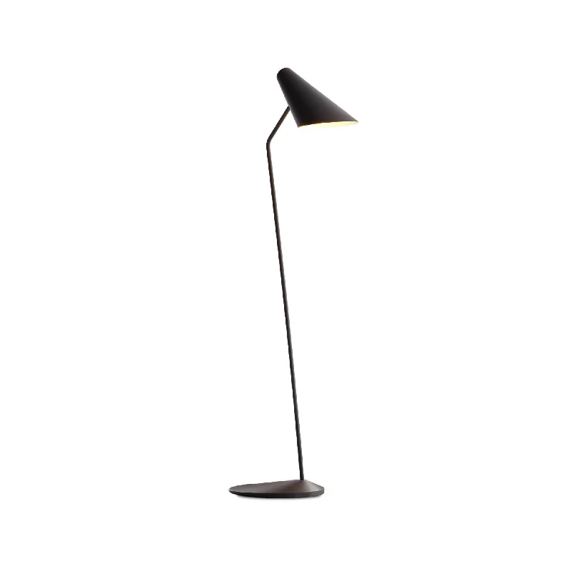 Metal Floor Lamp with a Matte Black Finish for a Sleek LookI.Cono 0712 Floor Lamp - Black Grey Metal Floor Lamp with a Matte Black Finish for a Sleek LookI.Cono 0712 Floor Lamp - Black Grey