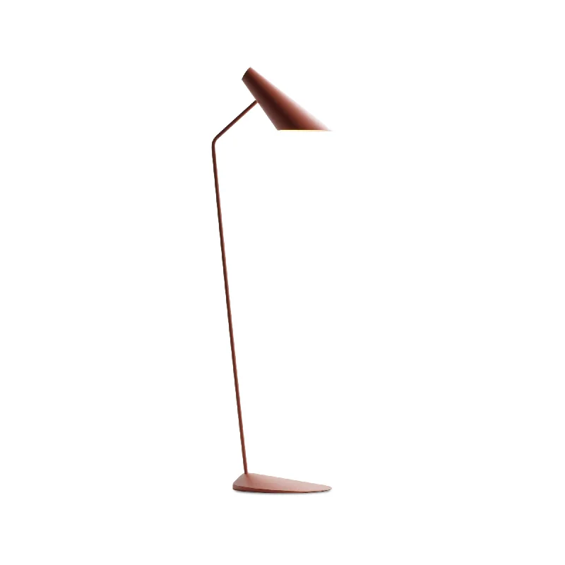 Fabric Floor Lamp with a Linen Shade for a Relaxed AestheticI.Cono 0712 Floor Lamp - Terra Red Fabric Floor Lamp with a Linen Shade for a Relaxed AestheticI.Cono 0712 Floor Lamp - Terra Red