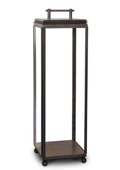 Wood Floor Lamp with Natural Grain for a Warm and Organic FeelJ. Adams & Co Hazel Lantern Tall Floor Lamp