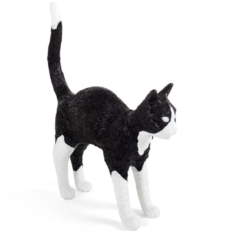 Adjustable Height Floor Lamp for Versatile Lighting NeedsJobby The Cat Black & White by Seletti | FLOOR MODEL Adjustable Height Floor Lamp for Versatile Lighting NeedsJobby The Cat Black & White by Seletti | FLOOR MODEL
