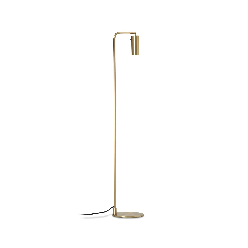 Wood Floor Lamp with Natural Grain for a Warm and Organic FeelLektor Floor Lamp - Brass Wood Floor Lamp with Natural Grain for a Warm and Organic FeelLektor Floor Lamp - Brass