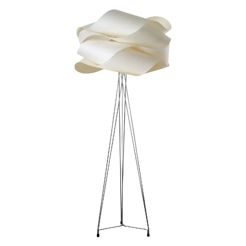 Wood Floor Lamp with Natural Grain for a Warm and Organic FeelLink Floor Lamp