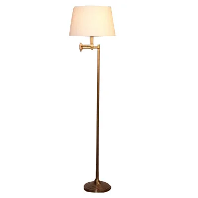 Metal Floor Lamp with a Matte Black Finish for a Sleek LookMallay Floor Lamp - Antique Brass
