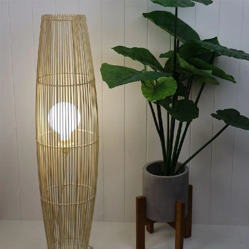 Metal Floor Lamp with a Matte Black Finish for a Sleek LookMatram Rattan Cane Floor Lamp in Natural Metal Floor Lamp with a Matte Black Finish for a Sleek LookMatram Rattan Cane Floor Lamp in Natural