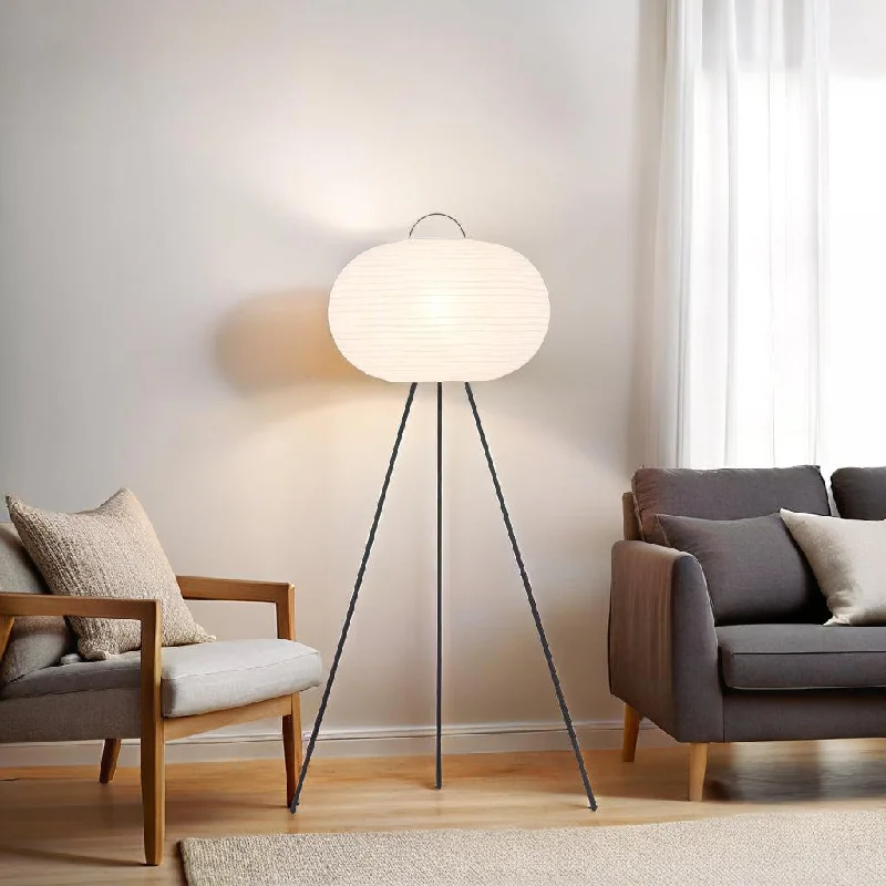 USB Charging Port Floor Lamp for Convenient Device ChargingMika Floor Lamp in Matt Black and White USB Charging Port Floor Lamp for Convenient Device ChargingMika Floor Lamp in Matt Black and White