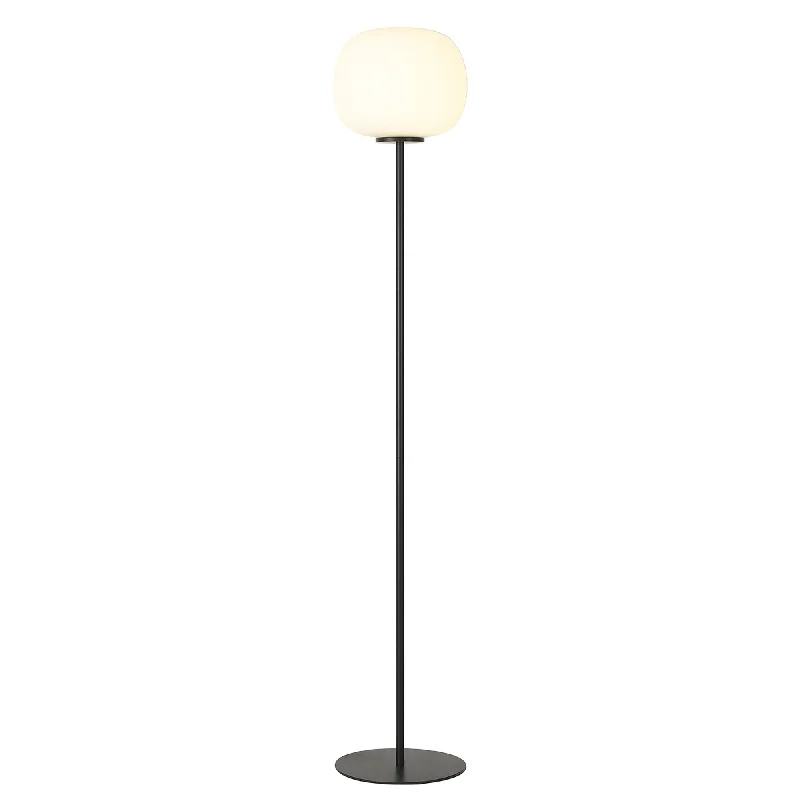 Marble Base Floor Lamp for a Touch of LuxuryNelson Lighting NL86469 Sabus 1 Light Floor Lamp Matt Black Frosted White Marble Base Floor Lamp for a Touch of LuxuryNelson Lighting NL86469 Sabus 1 Light Floor Lamp Matt Black Frosted White