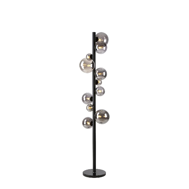 Way Switch Floor Lamp for Multiple Light Intensity LevelsNelson Lighting NL9048/SM9 Prague 11 Light Floor Lamp Satin Black Smoke Plated Way Switch Floor Lamp for Multiple Light Intensity LevelsNelson Lighting NL9048/SM9 Prague 11 Light Floor Lamp Satin Black Smoke Plated