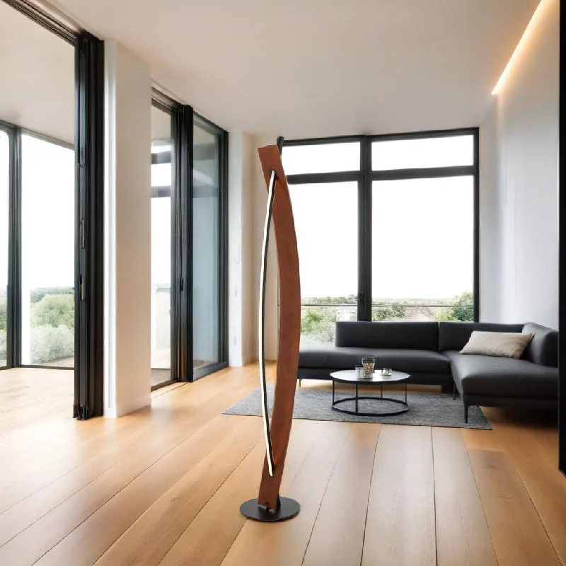 Way Switch Floor Lamp for Multiple Light Intensity LevelsNorse LED Floor Lamp 18w in Black/Walnut Way Switch Floor Lamp for Multiple Light Intensity LevelsNorse LED Floor Lamp 18w in Black/Walnut