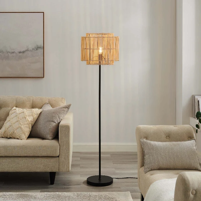 Dimmable Floor Lamp for Adjustable Lighting AmbianceNourish Bamboo Floor Lamp by Modway