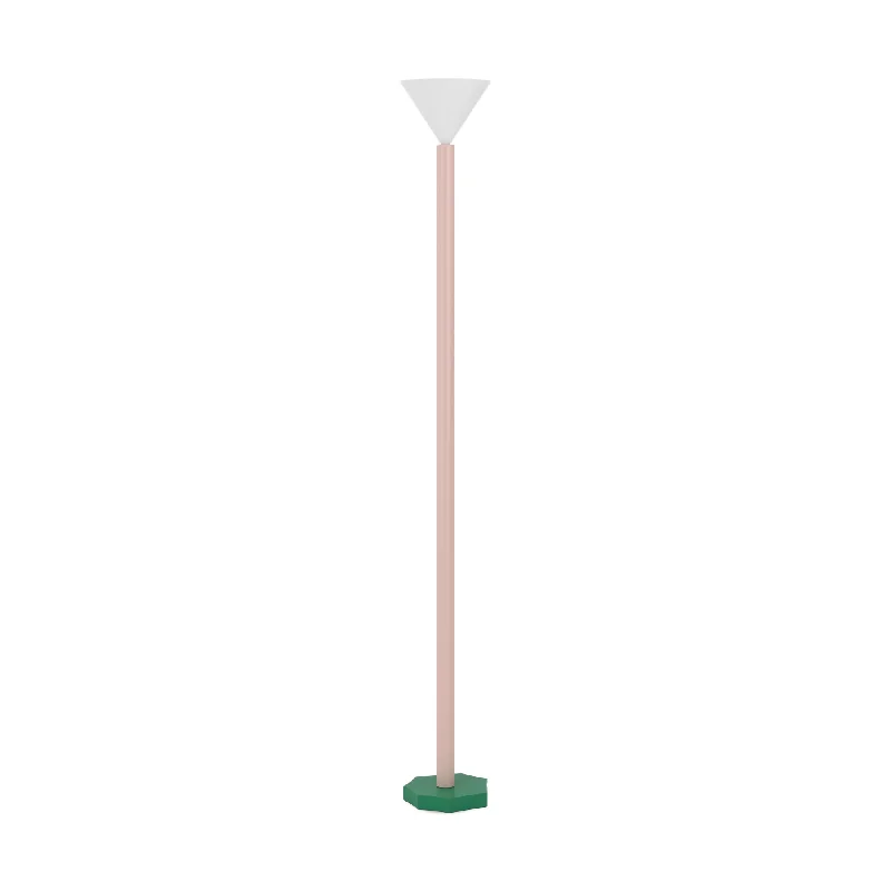 Metal Floor Lamp with a Matte Black Finish for a Sleek LookOutlines F04 Floor Lamp - White/Intense Green/Pink Metal Floor Lamp with a Matte Black Finish for a Sleek LookOutlines F04 Floor Lamp - White/Intense Green/Pink
