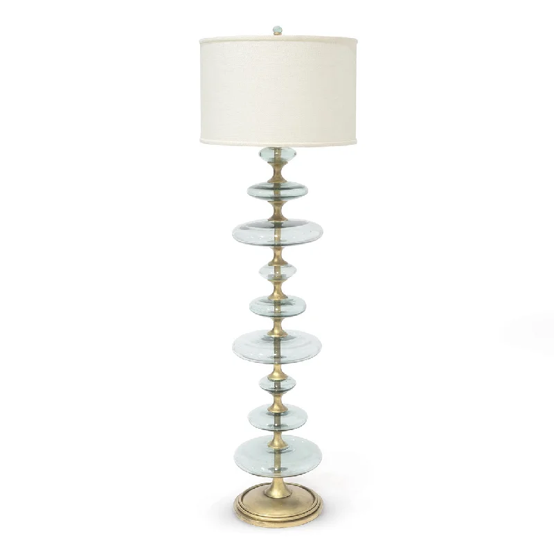Glass Floor Lamp with Frosted Shades for Soft Diffused LightPalecek 2573-86 Calypso Glass Floor Lamp Glass Floor Lamp with Frosted Shades for Soft Diffused LightPalecek 2573-86 Calypso Glass Floor Lamp