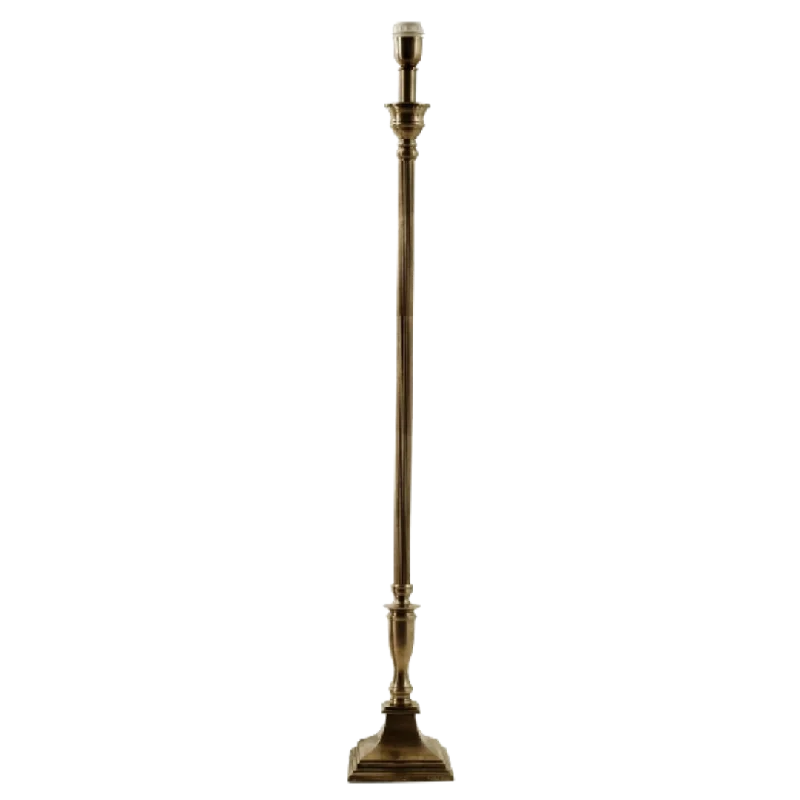 Rustic Farmhouse Style Floor Lamp for Cozy BedroomsPõrandalambi jalg Walther, antiikmessing Rustic Farmhouse Style Floor Lamp for Cozy BedroomsPõrandalambi jalg Walther, antiikmessing
