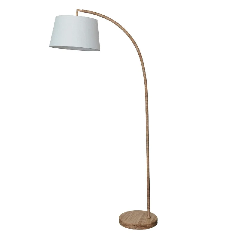 Modern Minimalist Floor Lamp for Contemporary Living RoomsRattan Arc Floor Lamp