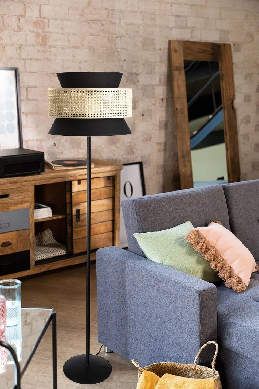 Industrial Style Floor Lamp with Exposed Bulbs for Loft ApartmentsRattan Cane Webbing Floor Lamp Bamboo Floor Lamp Cane Floor Lamp (Cone Shaped) -Abriana Industrial Style Floor Lamp with Exposed Bulbs for Loft ApartmentsRattan Cane Webbing Floor Lamp Bamboo Floor Lamp Cane Floor Lamp (Cone Shaped) -Abriana