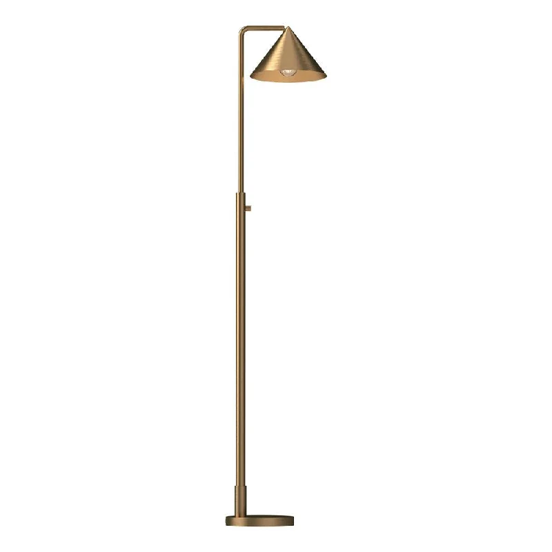 Fabric Floor Lamp with a Linen Shade for a Relaxed AestheticRemy 58-in Brushed Gold 1 Light Floor Lamp Fabric Floor Lamp with a Linen Shade for a Relaxed AestheticRemy 58-in Brushed Gold 1 Light Floor Lamp