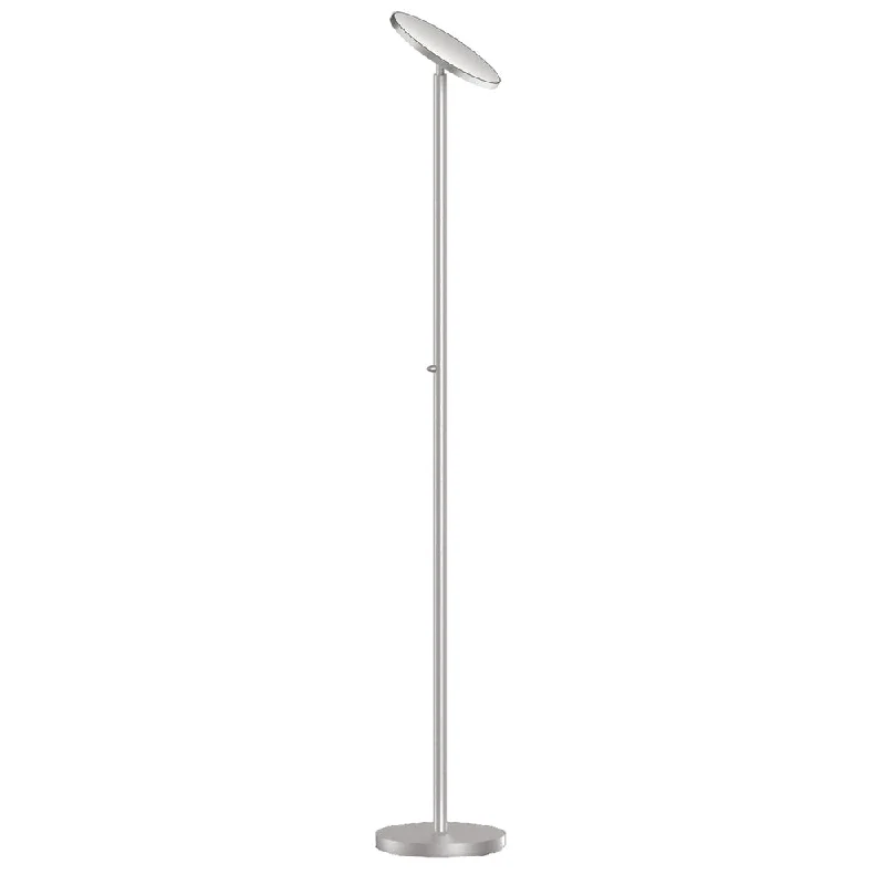 Adjustable Height Floor Lamp for Versatile Lighting NeedsTorchier Floor Lamp, Satin Nickel Finish