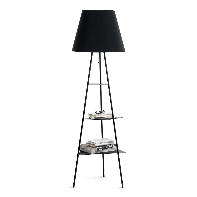 Dimmable Floor Lamp for Adjustable Lighting AmbianceTri.Be.Ca MTR30 Floor Lamp - Matt Black/Black Dimmable Floor Lamp for Adjustable Lighting AmbianceTri.Be.Ca MTR30 Floor Lamp - Matt Black/Black