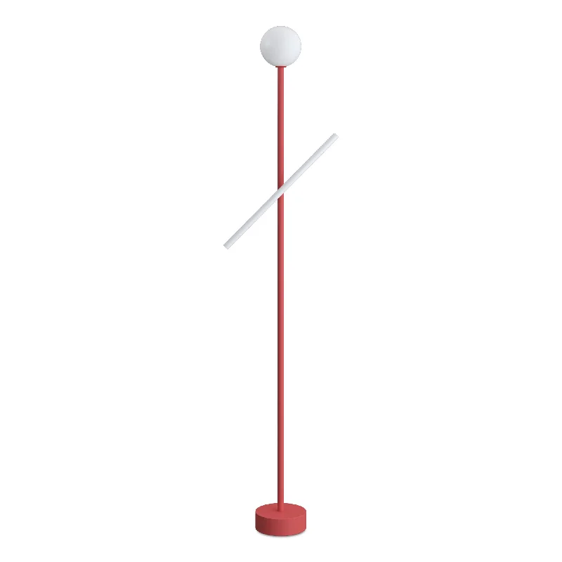 Rustic Farmhouse Style Floor Lamp for Cozy BedroomsTube And Globe F01 Floor Lamp - Red Rustic Farmhouse Style Floor Lamp for Cozy BedroomsTube And Globe F01 Floor Lamp - Red