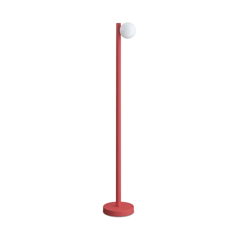 Smart Floor Lamp with Voice Control and Bluetooth ConnectivityTube With Globes And Cones F01 Floor Lamp - Red Smart Floor Lamp with Voice Control and Bluetooth ConnectivityTube With Globes And Cones F01 Floor Lamp - Red