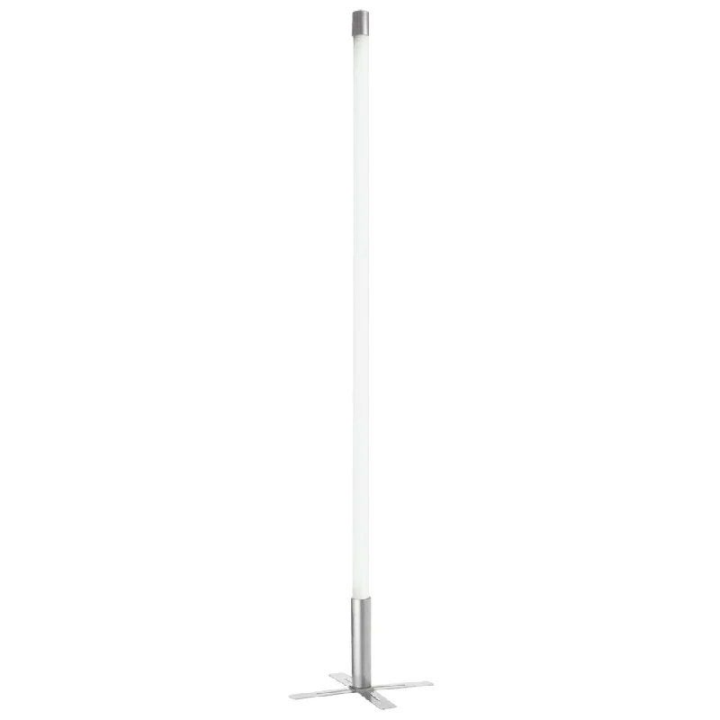 Fabric Floor Lamp with a Linen Shade for a Relaxed AestheticWhite 36W Indoor FluorLite Stik w/Stand