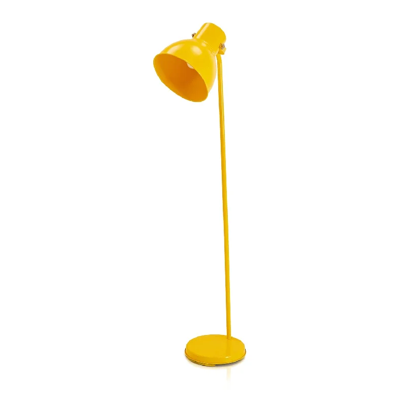 Smart Floor Lamp with Voice Control and Bluetooth ConnectivityYellow Metal Floor Lamp Smart Floor Lamp with Voice Control and Bluetooth ConnectivityYellow Metal Floor Lamp