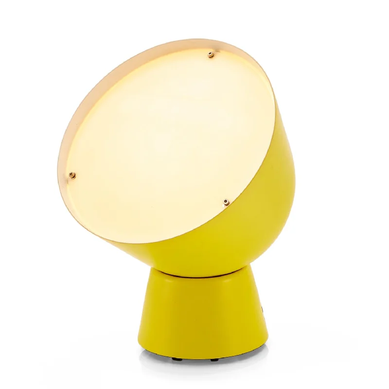Marble Base Floor Lamp for a Touch of LuxuryYellow Wide Spotlight Lamp