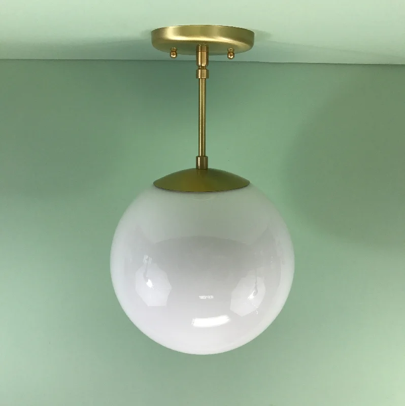 Mid - Century Modern Ceiling Lights with Simple, Sleek Lines10" Glass Globe Pendant