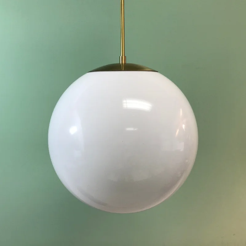 Indian - Themed Ceiling Lights with Intricate Filigree and Mirror Work14" Acrylic Globe Pendant