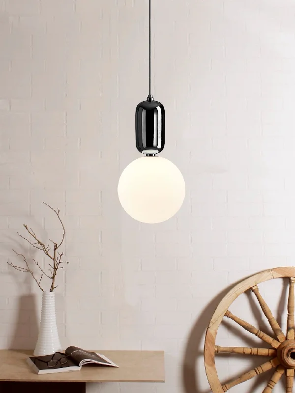 Glass Ceiling Lights with Frosted, Colored, or Etched GlassAballs Black 250mm Pendant Light