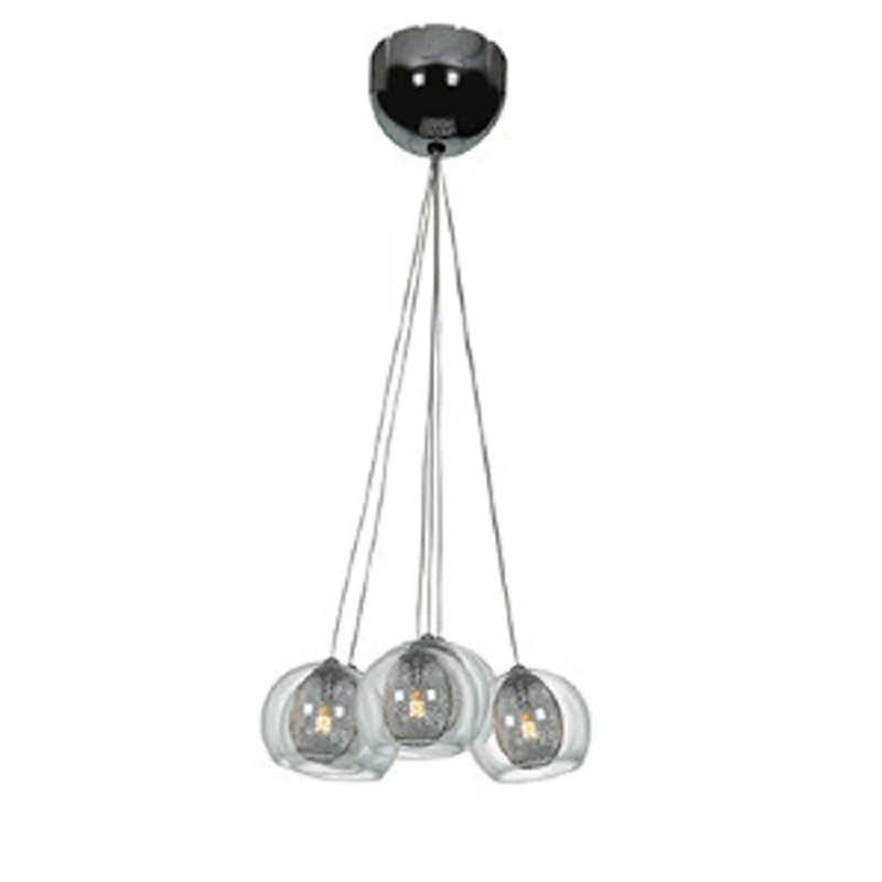 African - Inspired Ceiling Lights with Tribal Patterns and Natural MaterialsSeven Light Pendant