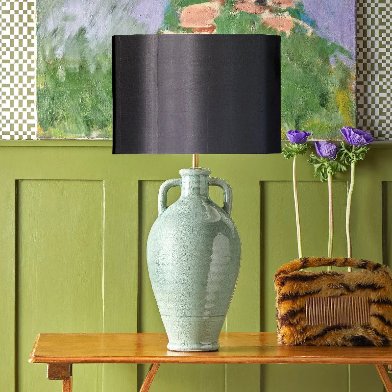 bohemian table lamps with colorful patterns for eclectic bedroomsAmpulla table lamp in dark celadon bohemian table lamps with colorful patterns for eclectic bedroomsAmpulla table lamp in dark celadon