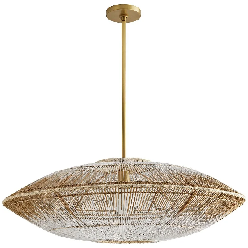 Mediterranean - Style Ceiling Lights with Terra - Cotta and Ceramic DetailsArteriors Hadya Pendant