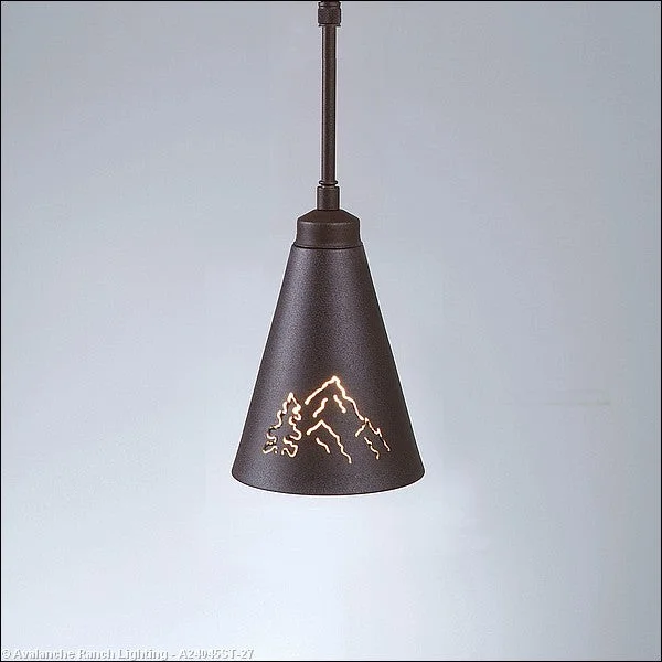 Victorian - Inspired Ceiling Lights with Ornate Crystal ChandeliersMini Pendants - Metal Shade