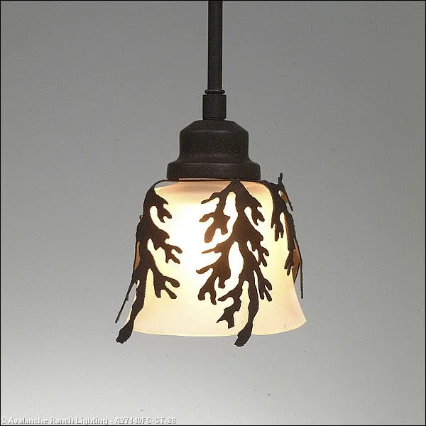 Indian - Themed Ceiling Lights with Intricate Filigree and Mirror WorkMini Pendants - Rod