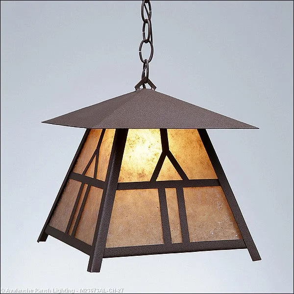 Rustic Ceiling Lights with Reclaimed Wood and Distressed FinishesMini Pendants - Chain