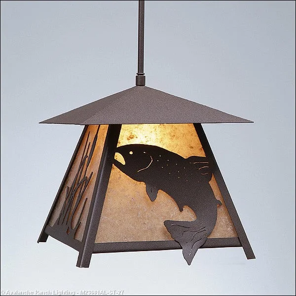 Gothic Ceiling Lights with Dark Metalwork and Pointed ArchesMini Pendants - Rod