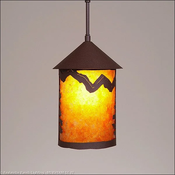 Glass Ceiling Lights with Frosted, Colored, or Etched GlassMini Pendants - Rod