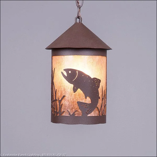 Mediterranean - Style Ceiling Lights with Terra - Cotta and Ceramic DetailsMini Pendants - Chain
