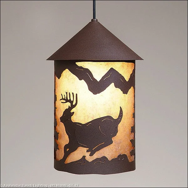 Gothic Ceiling Lights with Dark Metalwork and Pointed ArchesMini Pendants - Rod