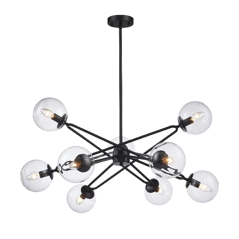Indian - Themed Ceiling Lights with Intricate Filigree and Mirror WorkAzura 9 Light Pendant 95x40cm