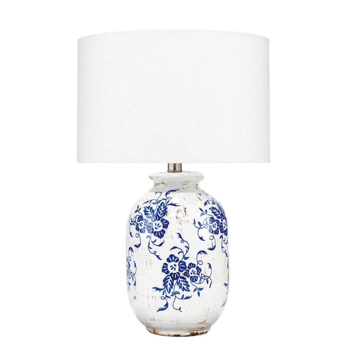mid century modern table lamps with iconic designs for a stylish studyBlue Ceramic Ruth Table Lamp