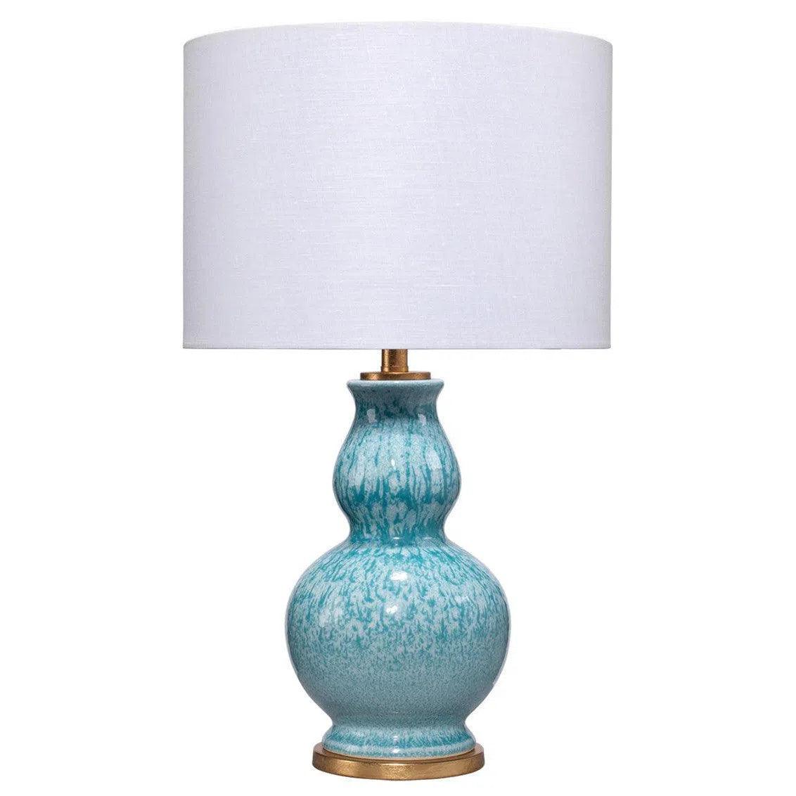 rustic farmhouse table lamps for cozy kitchensBlue Ceramic Whitney Table Lamp