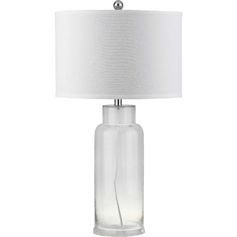 rustic farmhouse table lamps for cozy kitchensBottle Glass Table Lamp Clear (Set of 2)