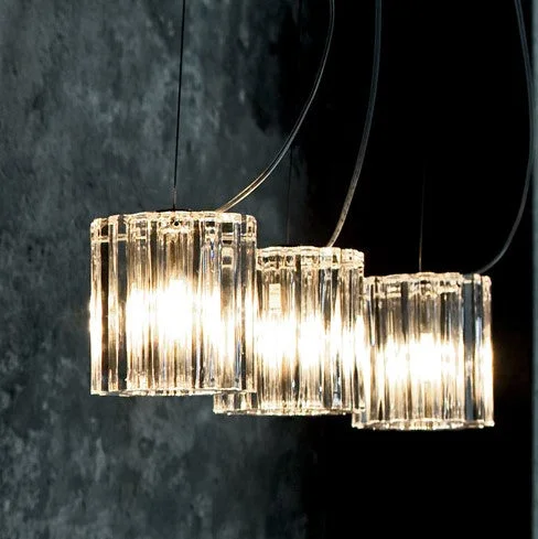 Bohemian Ceiling Lights with Beads, Tassels, and Colorful GlassCharlotte Murano Glass Linear Suspended Lights From De Majo
