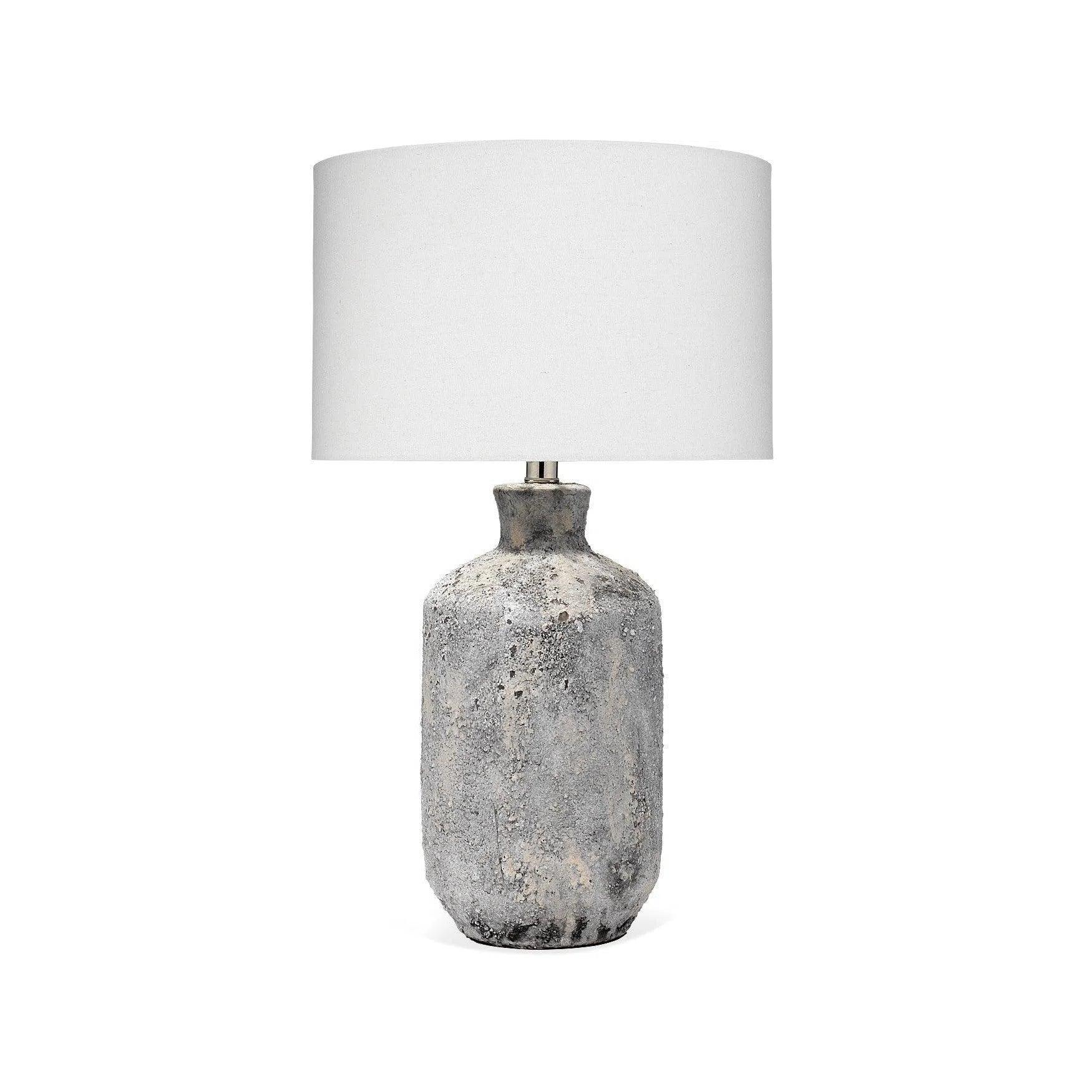 art deco table lamps with geometric shapes for a retro touchCoastal Style Grey Ceramic Blaire Table Lamp